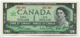 Canada 1 Dollar 1967 Commemorative
P# 84a; UNC
