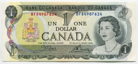 Canada 1 Dollar 1973 
P# 85c; № BFB4907624; UNC