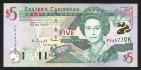 East Caribbean States 5 Dollars 2000 
P# 37k; UNC-