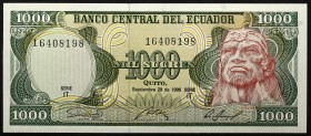 Ecuador 1000 Sucres 1986
P# 125a; № IT16408198; UNC