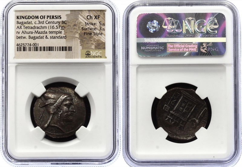 Persia AR Tetradrachm Bagadat 300 BC NGC Ch XF
Silver