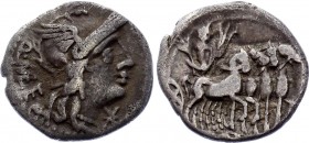 Roman Republic Denarius 120 - 110 BC
Rome. AR Denarius.