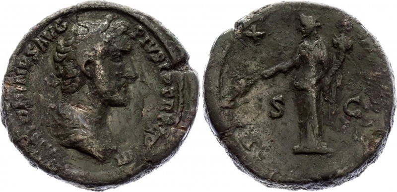 Roman Empire Sestertius 140 - 149 AD Antoninus Pius, Pax
29,58 g; Obv: ANTONINV...