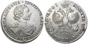 Russia 1 Rouble 1719 ОК
Bit# 831; Silver 28,0g.; AUNC-UNC; Outstanding collectible sample; Deep mint lustre; Coin from an old collection; Rare in thi...