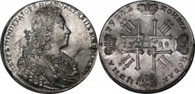 Russia 1 Rouble 1728 
Bit# 41; Silver