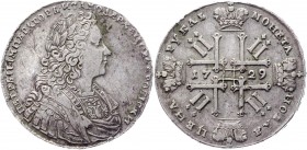 Russia 1 Rouble 1729 
Bit# 100; Silver 28,24g.; VF-XF
