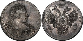 Russia 1 Rouble 1731 R
Bit# 38 R; Silver