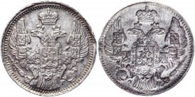 Russia 5 Kopeks 1832 - 1855 СПБ Incuse
Silver 1,01g,; AUNC