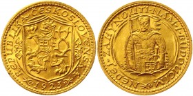 Czechoslovakia 1 Dukat 1923 
KM# 8; Gold (986) 3,49g.; AUNC