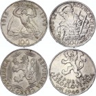 Czechoslovakia 2 x 100 Korun 1948 & 1949
Silver; Various Motives