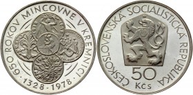 Czechoslovakia 50 Korun 1978 
KM# 91; Silver 13,12g.; Proof