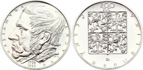 Czech Republic 200 Korun 1998 
KM# 31; Silver; 200th Anniversary of the Birth of František Palacký; UNC