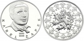 Czech Republic Medal "Karel Čapek" (ND) 
Silver (.999) 28.90g 40mm; Proof; Největší osobnosti českého národa - Karel Čapek
