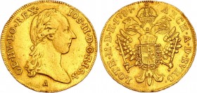 Austria 1 Ducat 1787 A
KM# 1873; Gold (.986) 3.42g; Joseph II; Unmounted