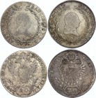 Austria 2 x 20 Kreuzer 1804 - 1811 B
Silver