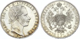 Austria 1 Florin 1860 A
KM# 2219; Silver