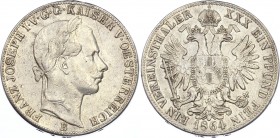 Austria 1 Vereinsthaler 1864 B
KM# 2244; Silver; Franz Joseph I; Unmounted