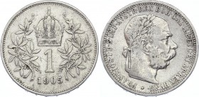 Austria 1 Corona 1905 
KM# 2804; Silver; Franz Joseph I