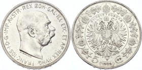 Austria 5 Corona 1909 
KM# 2813; Silver; Franz Joseph I