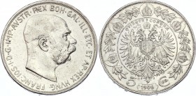 Austria 5 Corona 1909 
KM# 2813; Silver; Franz Joseph I