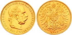 Austria 10 Corona 1905 
KM# 2805; Gold (.900) 3.38g 19mm; Franz Joseph I