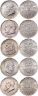 Austria 2 Shillings Full Set 1928 - 1937 In MDM Box
Silver; UNC