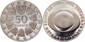 Austria 50 Schlling 1974 
KM# 2922; Silver 20,11g.; Proof