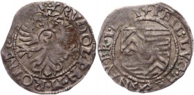 German States Hanau-Munzenberg 3 Kreuzer 1605 - 1609
KM# 11; Philipp Ludwig II; Silver 1.70g.; VF