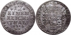 German States Paderborn 1/12 Thaler 1714 AP
KM# 176.3; Silver 3.43g.; Franz Arnold; VF