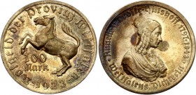 Germany - Weimar Republic Westphalia 100 Mark 1923 
Jaerger# 18; Bronze; UNC with Mint Luster