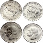 Germany - Weimar Republic Westphalia Lot of 2 Coins 1923 
1/4 & 2 Millionen Mark 1923; UNC