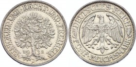 Germany - Weimar Republic 5 Reichsmark 1932 J
KM# 56; Silver; XF