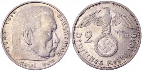Germany - Third Reich 2 Reichsmark 1936 G
KM# 93; Silver 7,98g.; AUNC