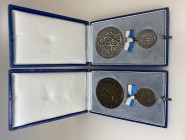 Germany Bayern Set of 2 Medals & Badges "Board of Trustees of the Bavarian Employers' Association" 
25 & 40 Years of Loyal Cooperation; With Original...