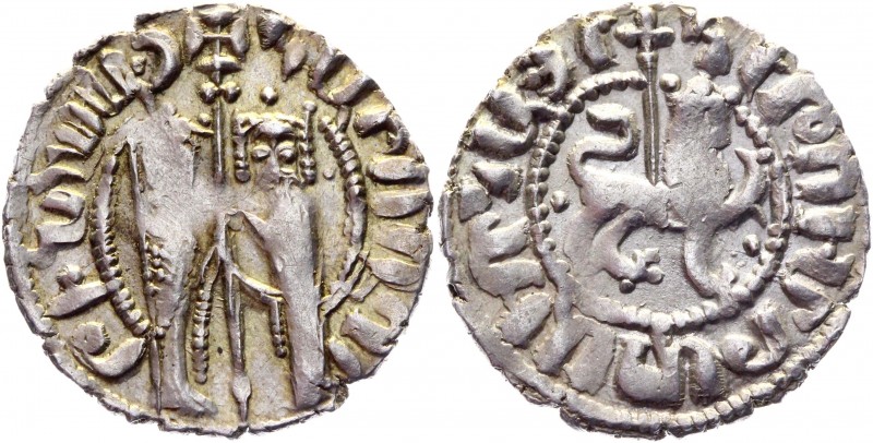 Armenia AR Tram 1270 - 1289 Levon II
AC# 368 var; Silver 2,89g.; XF+