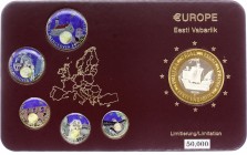 Estonia Euro Changeover Coin Set 2011 
10 20 50 Senti 1 5 Krooni & Token; With Original Package
