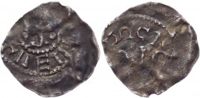 France Lorraine Pfennig 1039 - 1056
Silver 1,37g.; Heinrich III; VF
