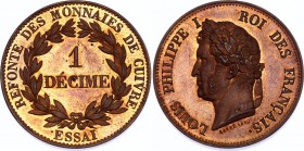 France 1 Centime 1840 Essai Barre
Ga# 212; Bronze; Proof