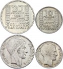 France 10 & 20 Francs 1932 & 1938
Silver; XF-UNC