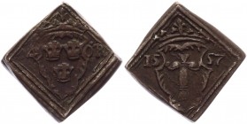 Sweden Klippe 4 Ore 1557 Collectors Copy Unique
A.A.H.# 240 XR; Silver 6,06g.; XF