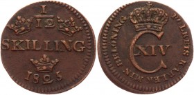 Sweden 1/12 Skilling 1825 
KM# 616; Copper 2,12g.; Coin from an old collection; Natural cabinet patina; Pleasant colour; Attractive collectible sampl...