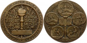 Sweden Bronze Medal "400 Anniversary of Lund Medicine University" 1918 
101g 69mm; By Kulle