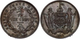 British North Borneo 1 Cent 1888 H
KM# 2; aUNC with Full Mint Luster!