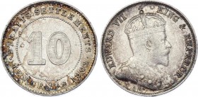 Straits Settlements 10 Cents 1902 
KM# 21; Silver; Edward VII