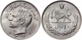 Iran 10 Rials 1973 Coaxiality 80 Degrees
KM# 1179; Copper-Nickel 7,02g.; UNC