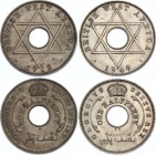 British West Africa 2 x 1/2 Penny 1912 -1949 H & KN
KM# 8 - 27; Georg V - VI; AUNC