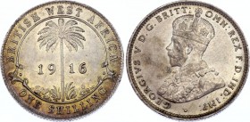 British West Africa 1 Shilling 1916 H
KM# 12; Silver; Georg V; XF