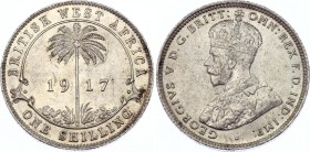 British West Africa 1 Shilling 1917 H
KM# 12; Silver; Georg V; XF-AUNC