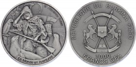 Burkina Faso 1000 Francs CFA 2014 Mint. 350 Pcs Only! Rare!
Silver 0.999 31.11g 38.61mm; Antique Patina; Mintage 350 Pcs Only!; Alexander Selkirk; UN...