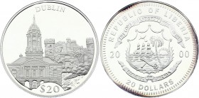 Liberia 20 Dollars 2000 
Silver Proof; Dublin